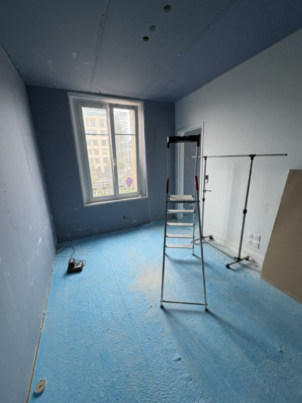 Protection chantier peinture sol appartement Antibes