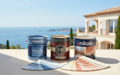 Comparatif peinture professionnelle Seigneurie vs Farrow and Ball par un artisan à Cannes